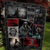 I Hate You Skull Quilt Blanket  Quilt